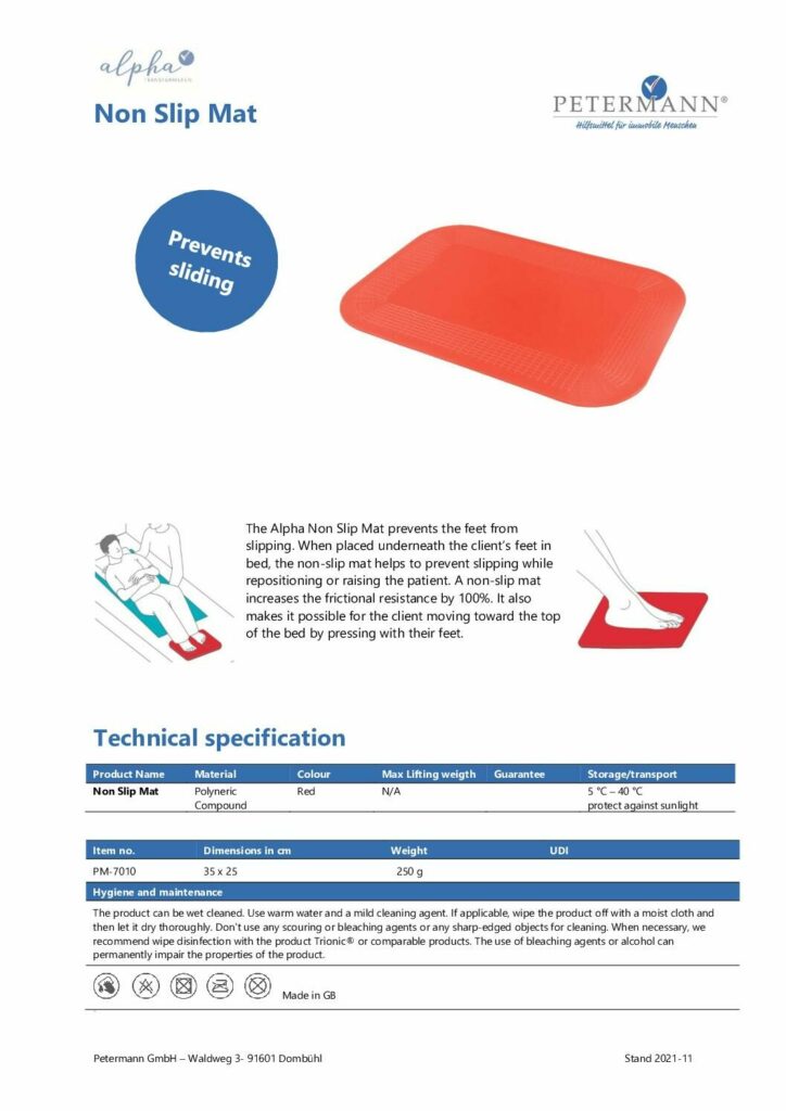 Data Sheet Non Slip Mat